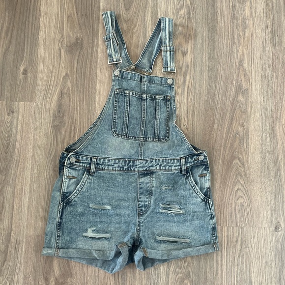 Bluenotes Distressed Shortalls - Picture 2 of 3